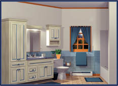 厨房橱柜由专业DIY设计，更经典的外观